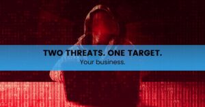 Two Threats. One Target - Sanity Solutions blog Image